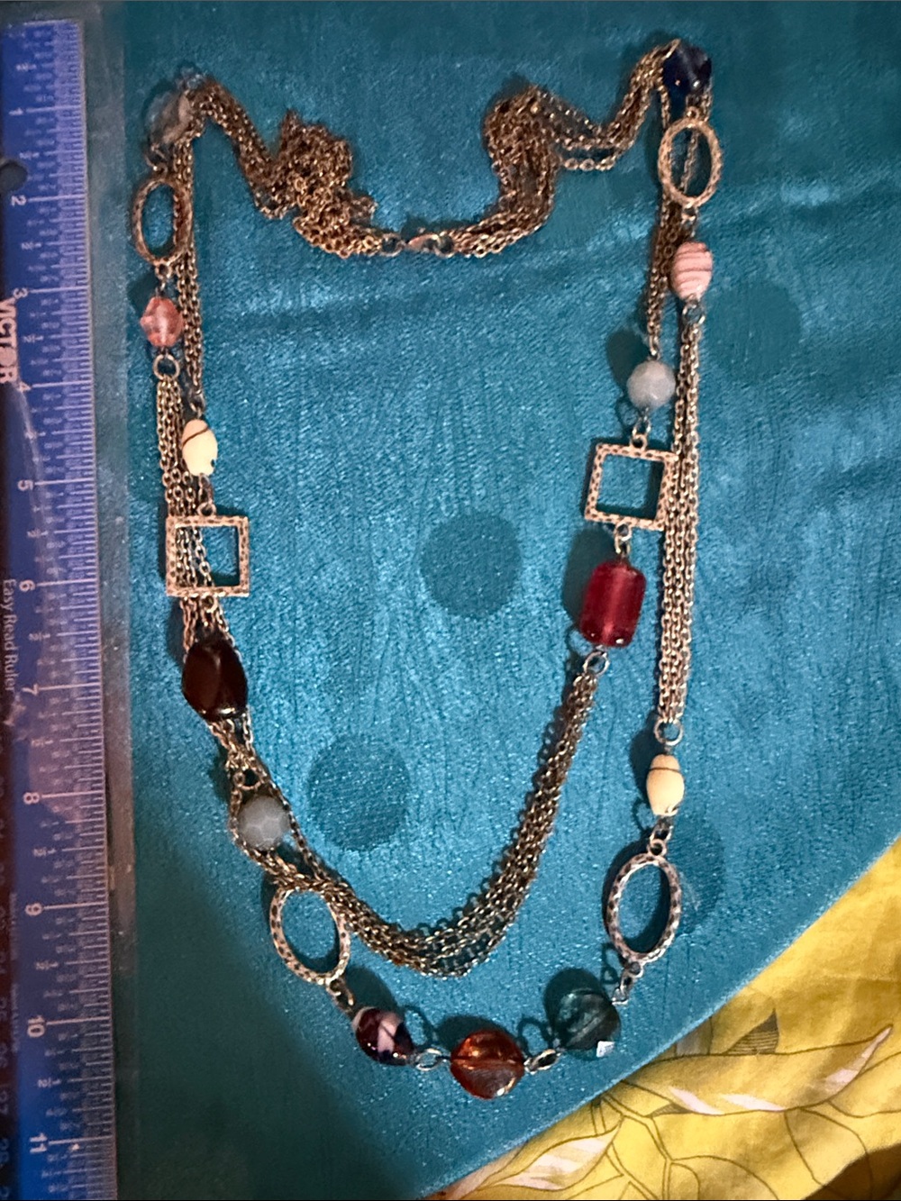 Multi-Color Beaded Multi-Chain Women's Necklace